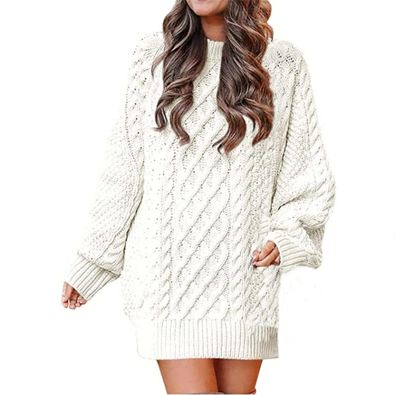 Women's Winter Fall Basic Sweater Dress - Casual Mini Dress with Pant Shorts for Women | Warm & Stylish Outfit for Office, Party & Daily Wear