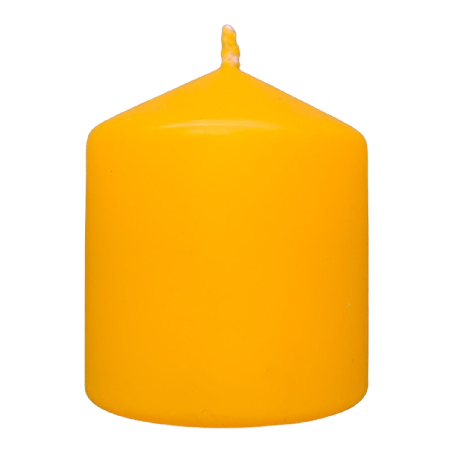 Premium Yellow Pillar Candles - Long-Lasting Scented Candles for Home Decor, Weddings, Romantic Dinners & Relaxation (Set of 3)