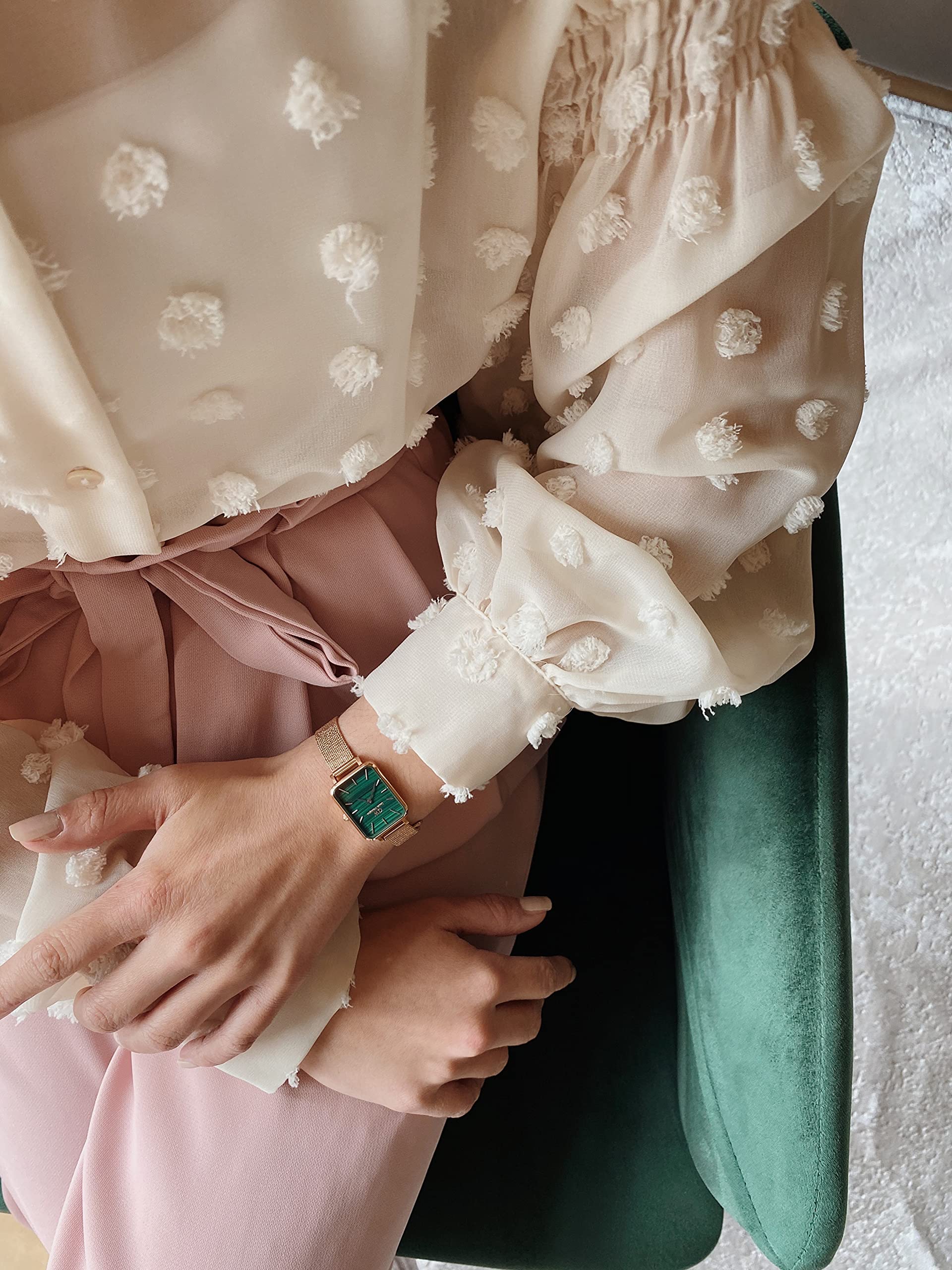 Daniel Wellington Quadro Rose Gold Stainless Steel Watch (316L) - Elegant Dress Watch for Women & Men | Perfect for Business, Formal Events & Everyday Wear