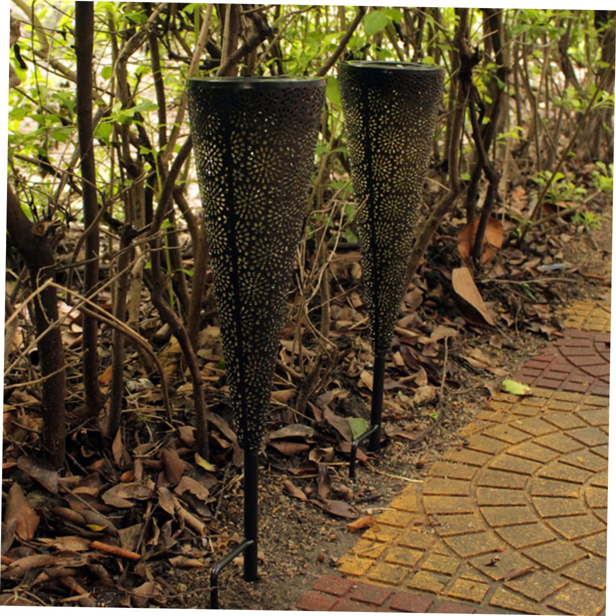 1pc Solar Lawn Light - LED Solar Powered Outdoor Garden Lights, Waterproof Teepee Lights for Yard, Pathway, Patio, and Landscape Decoration