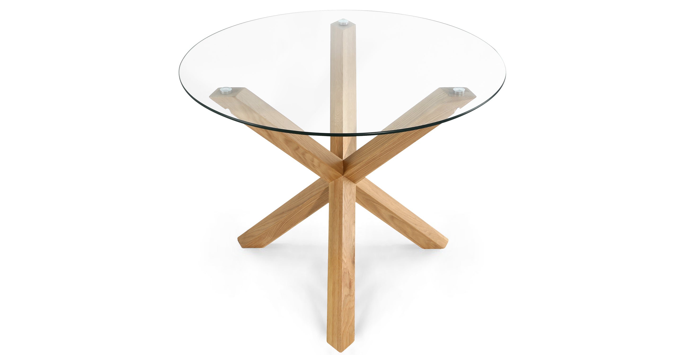Kennedy 37.4 Inch Round Dining Table - Modern Wood Kitchen Table for Small Spaces - Perfect for Breakfast Nook, Apartment Dining, and Cozy Family Meals