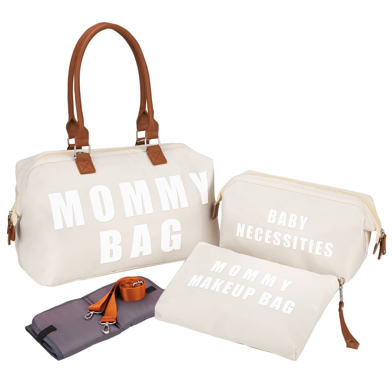 Upgraded Large Capacity Maternity Tote Bag - Perfect for Hospital, Labor & Delivery | Spacious Baby Diaper Bag with Travel Organizers | Ideal for New Moms, Nursing & Family Outings
