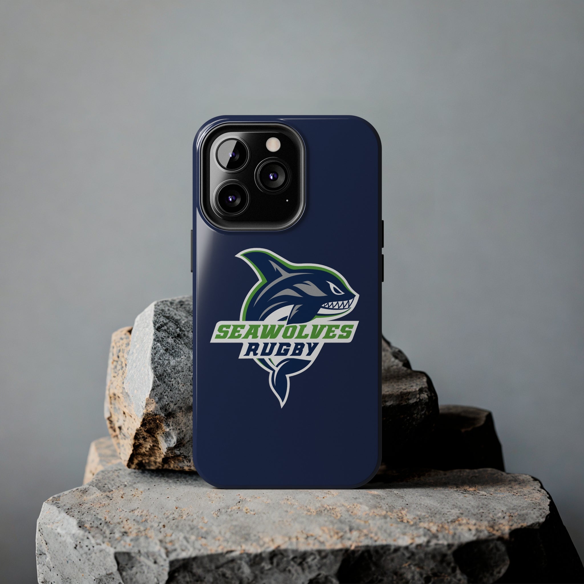 Seawolves Navy Rugged Phone Case - Shockproof & Durable Protection for iPhone & Samsung - Perfect for Outdoor Adventures, Work & Daily Use