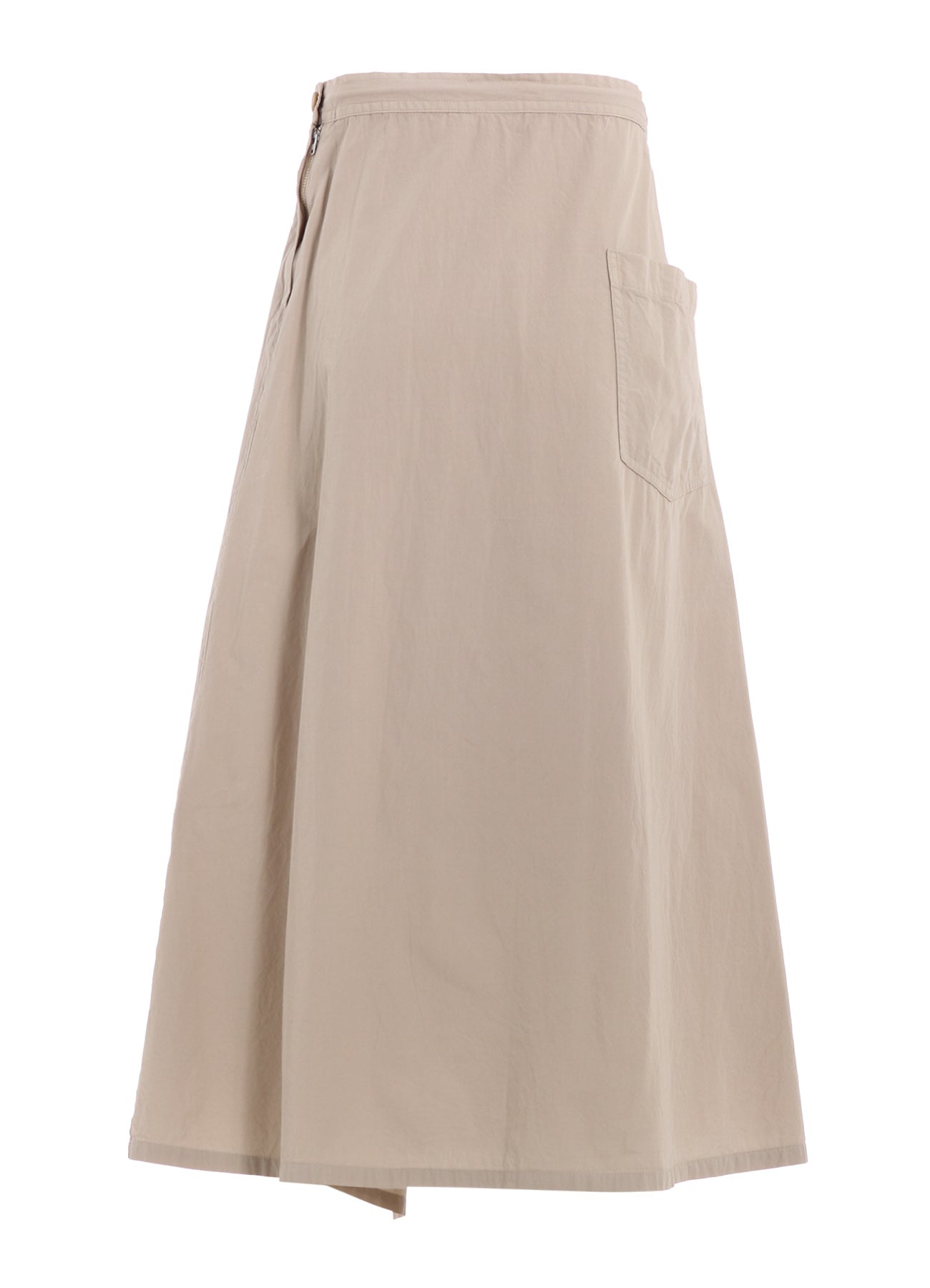 Women's Cotton Broadcloth Garment-Dyed Front Triangle Stitch Skirt - Casual Summer Dress for Beach, Picnic & Everyday Wear