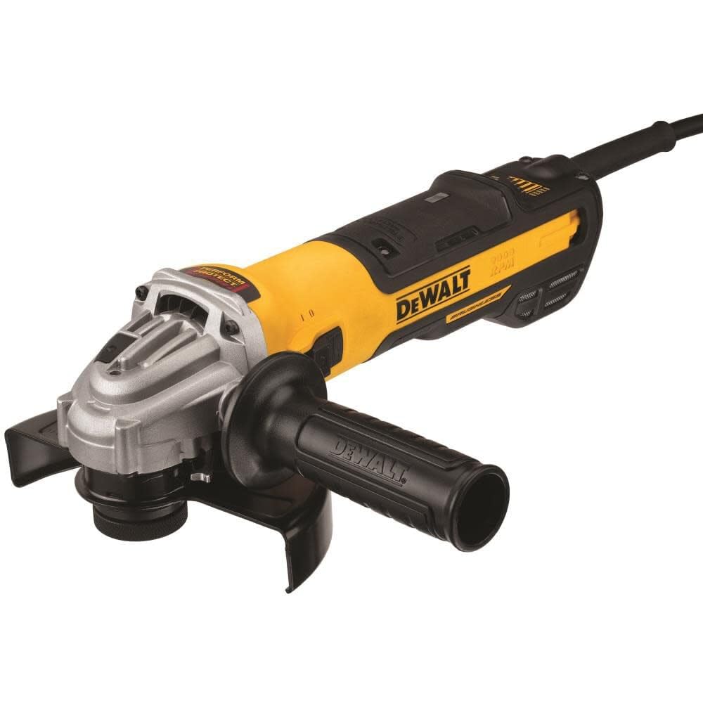 DEWALT 5 to 6-Inch Variable Speed Angle Grinder with Slide Switch (DWE43240VS) - Perfect for Metal Cutting, Grinding, and Polishing in Construction and DIY Projects