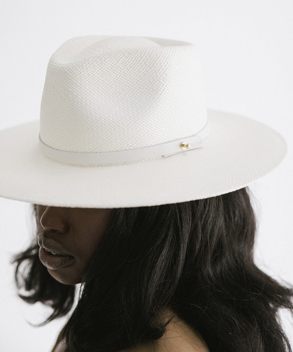 Carmen Panama Straw Hat for Women - Breathable Wide Brim Sun Hat for Beach, Garden & Outdoor Activities