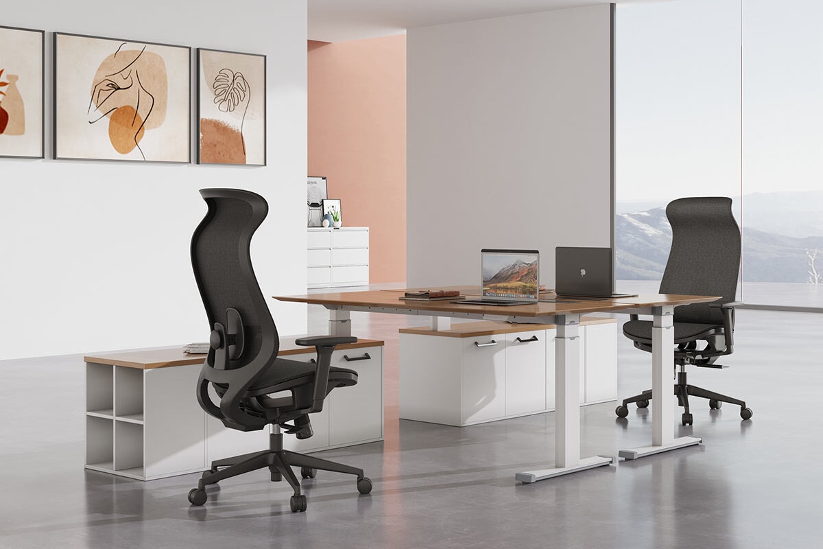 Pelican Ergonomic High Back Mesh Office Chair with Lumbar Support - Adjustable Height & Swivel for Home & Office Workspace Comfort