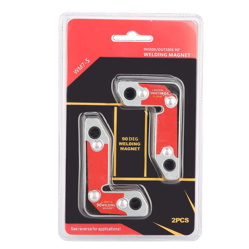 2-Pack Magnetic Welding Clamps - 30/60/90 Degree Adjustable Inside/Outside Angle Holder for Metal Fabrication - Perfect for Welding, DIY Projects & Auto Repair