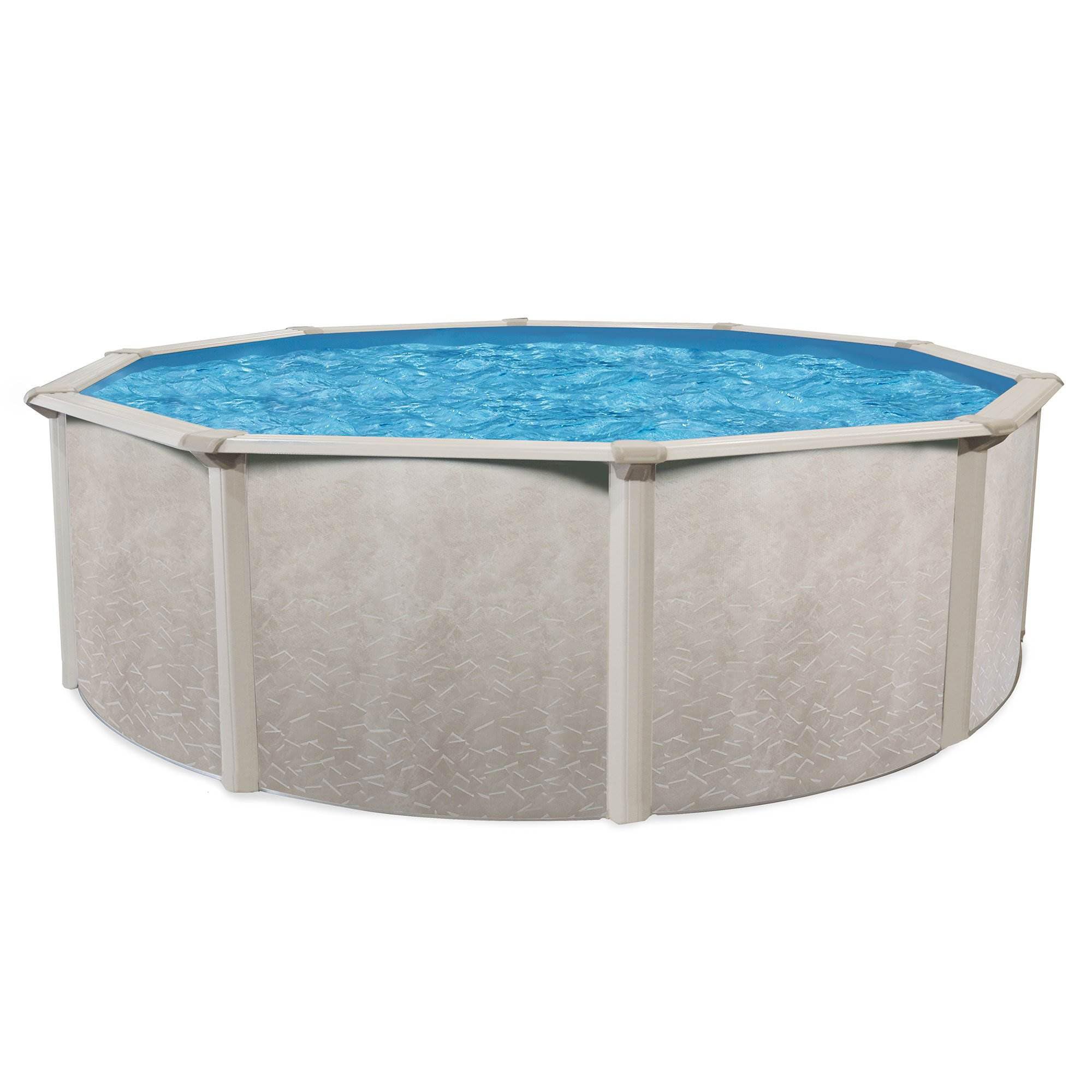 Aquarian Steel-Frame Round Above-Ground Swimming Pool 18' x 52