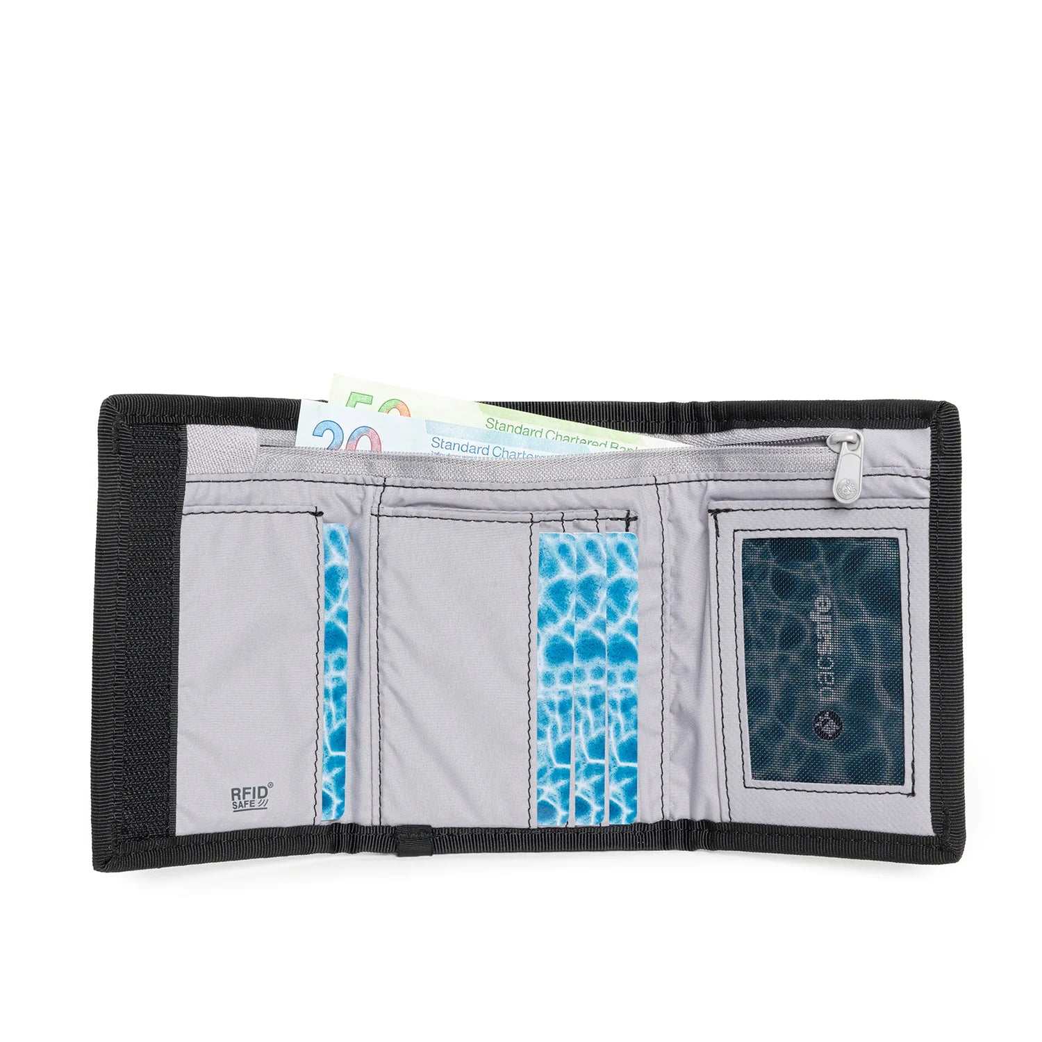 Pacsafe RFIDsafe Z50 RFID Blocking Trifold Wallet - Secure Travel & Everyday Use Anti-Theft Wallet for Credit Cards & Passport Protection