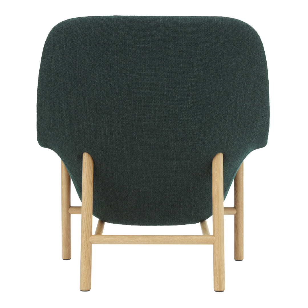 Modern Drape High Lounge Chair with Wooden Legs - Stylish Accent Chair for Living Room, Bedroom, or Office - Perfect for Relaxing and Reading