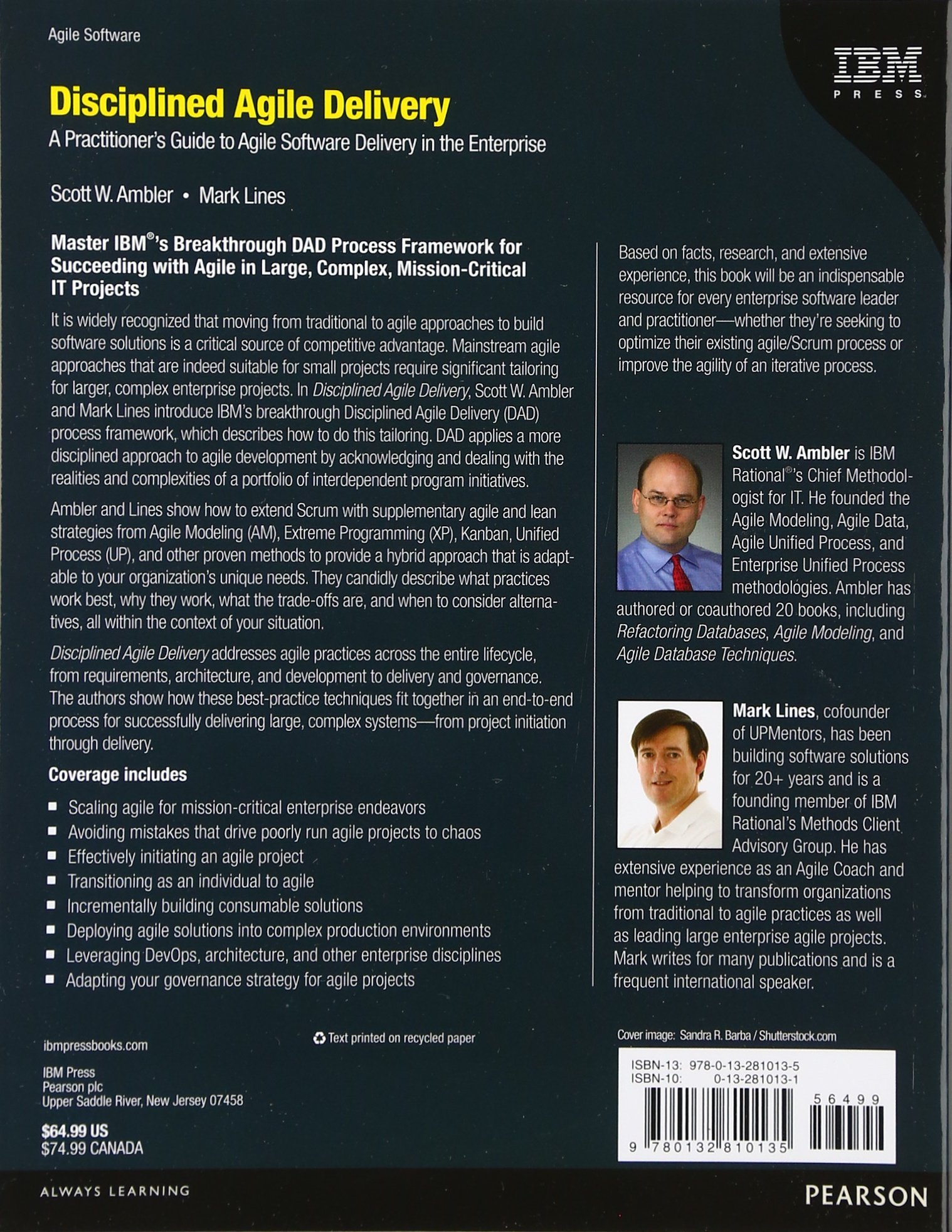 Disciplined Agile Delivery: A Practitioner's Guide to Agile Software Development in Enterprises | IBM Press Book | Improve Team Productivity & Project Management