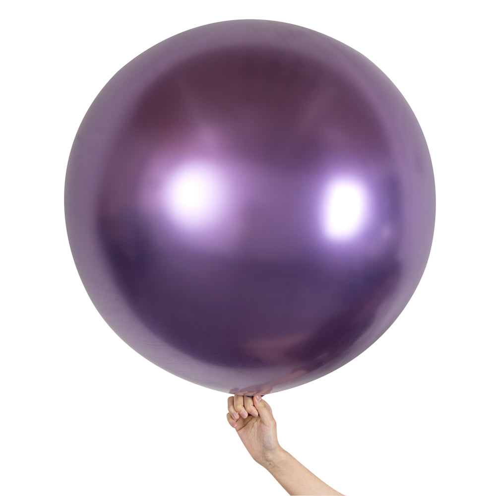 Balloonify Metallic Purple Latex Balloons - 36 Inch, Pack of 10 | Perfect for Birthday Parties, Baby Showers & Wedding Decorations