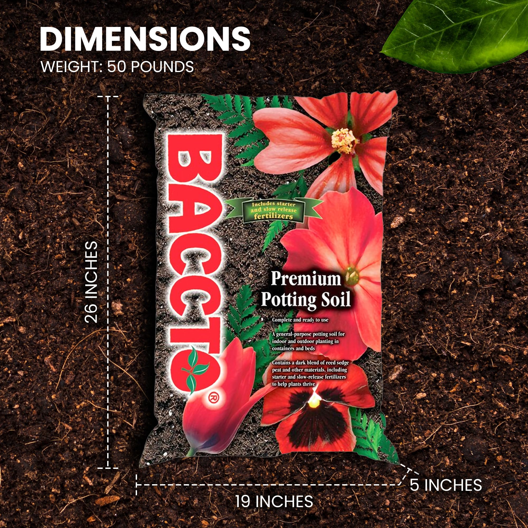 Premium All-Purpose Potting Soil with Perlite - Ideal for Indoor & Outdoor Plants, Pots, Planters, Raised Beds & Container Gardening - Enriched Nutrients for Healthier Growth - 50 lbs (3 Pack) - Perfect for Home Gardens, Balconies & Greenhouses
