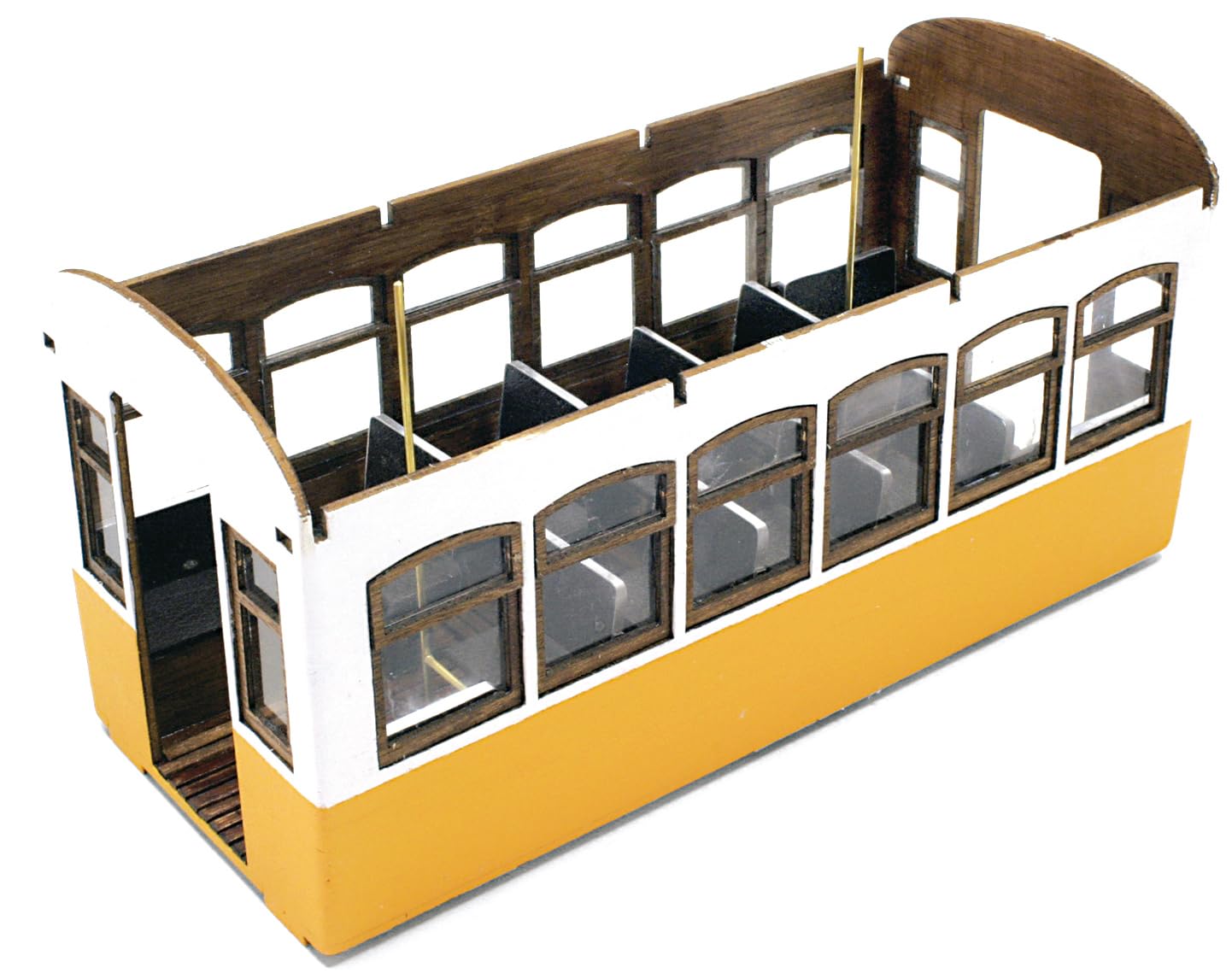 53005 Lisboa Tramway 1:24 Scale Model Kit - Highly Detailed Collectible Tram Toy for Adults & Kids | Perfect for Home Decoration, Train Enthusiast Gifts & Model Building Projects