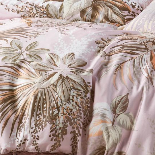 Linen House Harlow Pink Quilt Cover Set - Soft & Luxurious Queen Size Bedding Set for Cozy Bedroom Decor | Perfect for Master Bedroom, Guest Room & Dorm