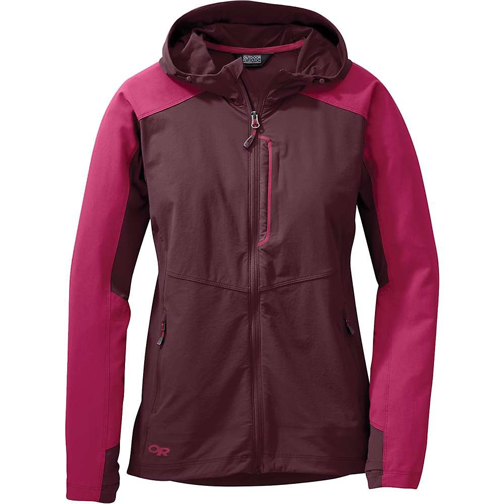 Outdoor Research Ferrosi Hoodie for Women - Lightweight Hiking & Climbing Jacket in Haze/Storm Color, X-Small - Perfect for Outdoor Adventures & Travel