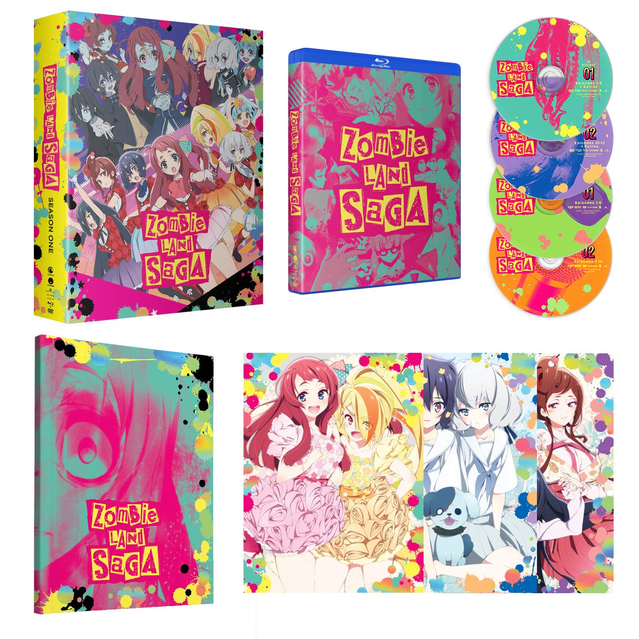 Zombie Land Saga: Season 1 Blu-ray - Anime Comedy Series for Horror & Music Fans | Perfect for Collectors and Binge-Watching