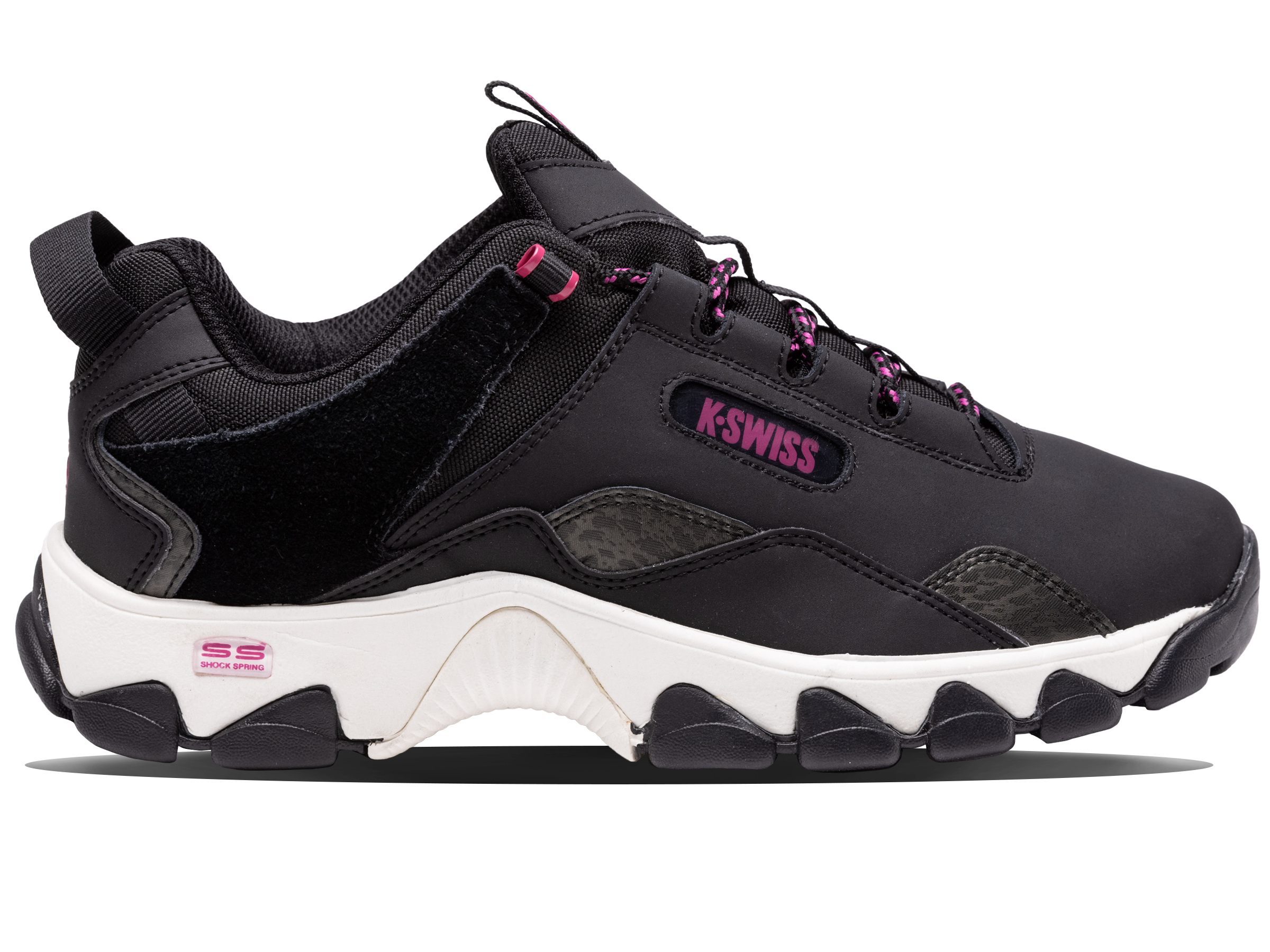 CALI TRAIL Running Shoes - Black/Black Panther/Festival Fuchsia | Lightweight & Breathable Trail Running Footwear for Men & Women | Perfect for Hiking, Outdoor Adventures & Fitness Training