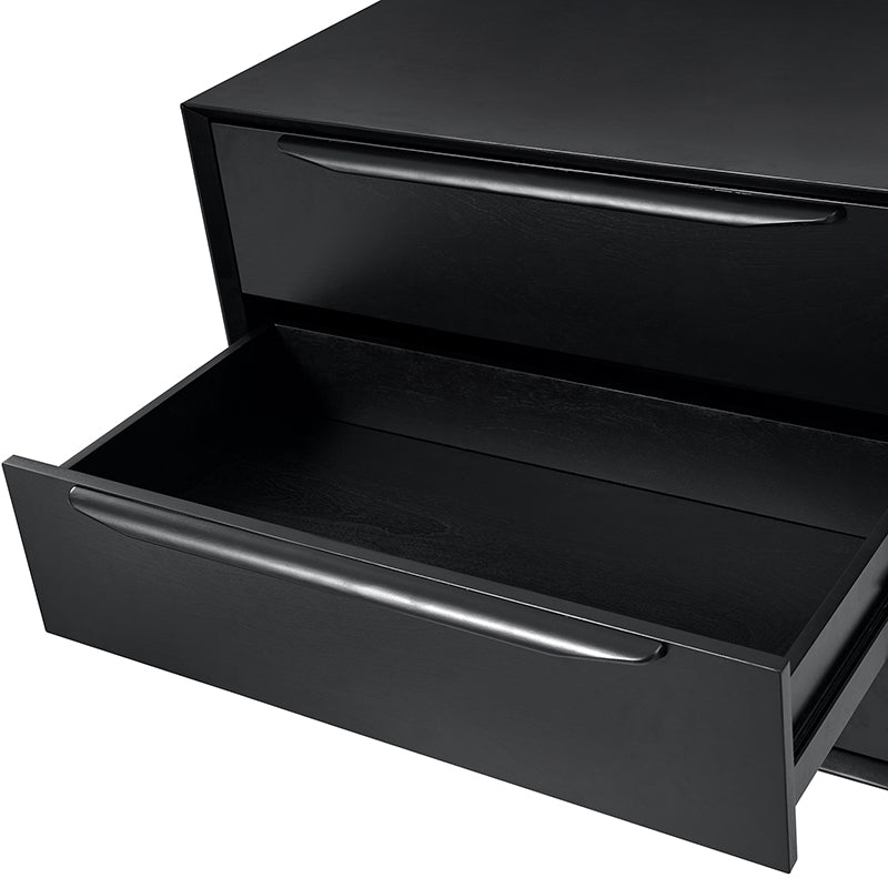 Rebecca 3-Drawer Mid-Century Modern Nightstand - Solid Wood Bedside Table with Storage for Bedroom, Living Room & Office - Perfect for Small Spaces & Home Decor