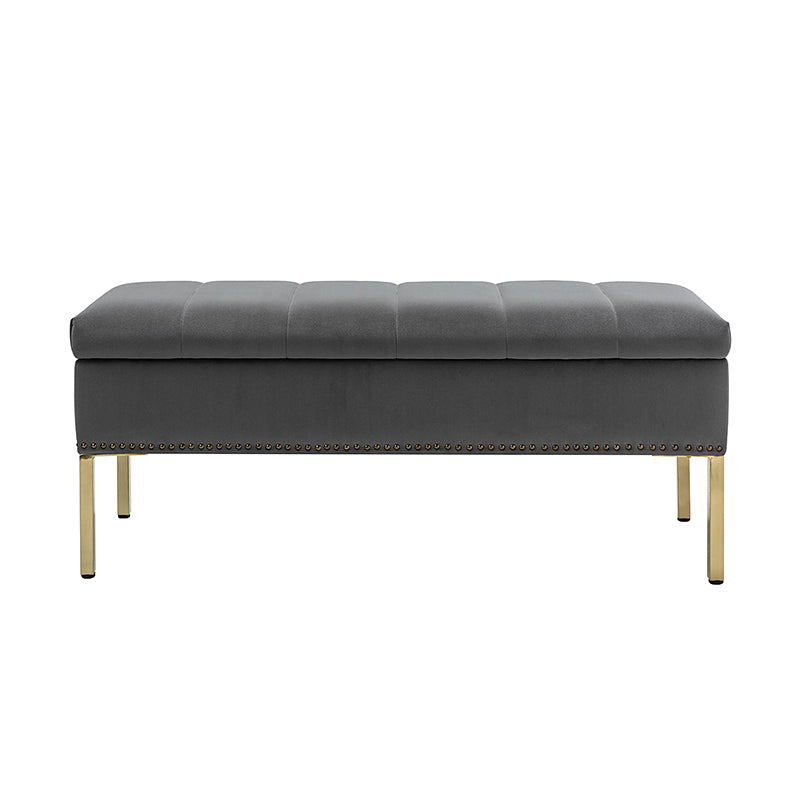 Egmund Upholstered Flip Top Storage Bench - Stylish Ottoman with Hidden Storage for Bedroom, Living Room & Entryway - Perfect for Home Organization & Extra Seating