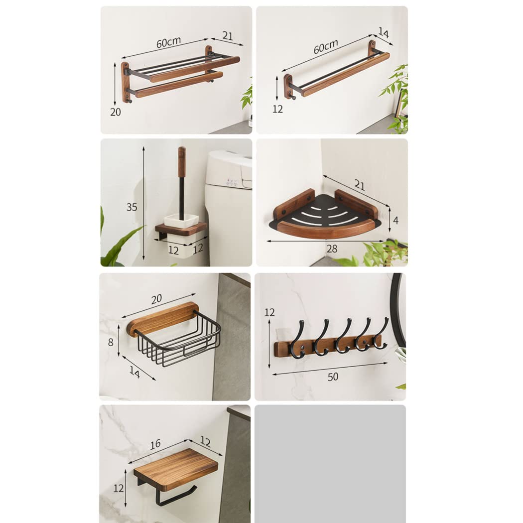 Premium Double Towel Bars & Shower Rack Set - Space-Saving Bathroom Organizer with Folding Design for Towels, Robes & Toiletries - Perfect for Small Bathrooms & Spa-Style Showers