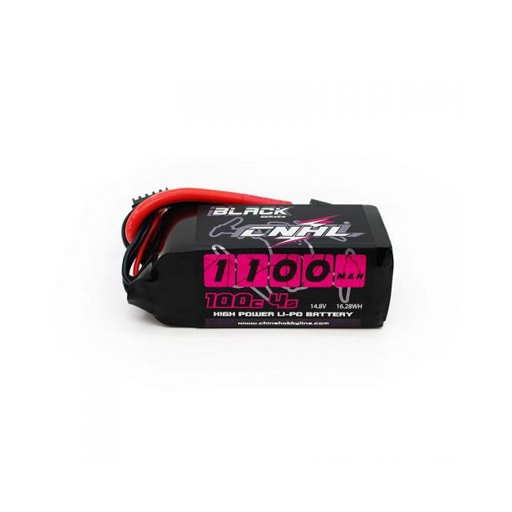 CNHL Black Series 14.8V 4S 1100mAh 100C LiPo Battery with XT60 Connector - High Performance RC Drone Battery for FPV Racing and Aerial Photography