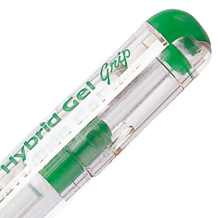 Pentel 0.6mm Hybrid Gel Pen with Comfort Grip - Vivid Green Ink for Smooth Writing - Ideal for Office, School & Art Projects