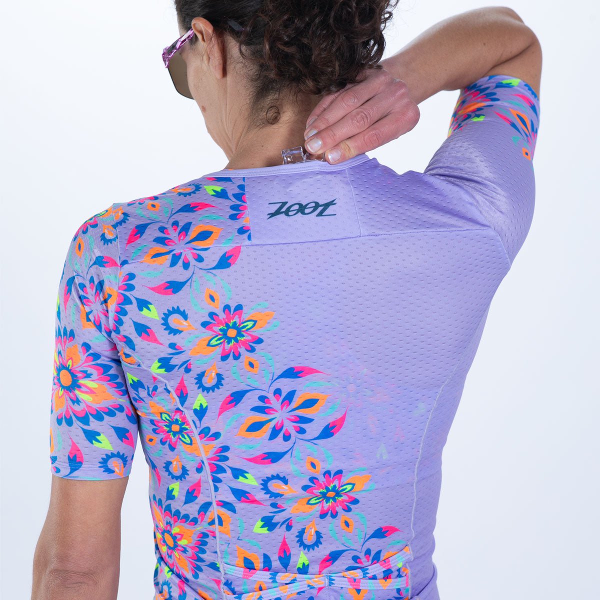 Women's Limited Edition Tri Aero Cycling Jersey - Kaleidoscope Print | Breathable & Moisture-Wicking Performance Bike Shirt for Road & Mountain Biking | Perfect for Cycling Enthusiasts & Outdoor Sports