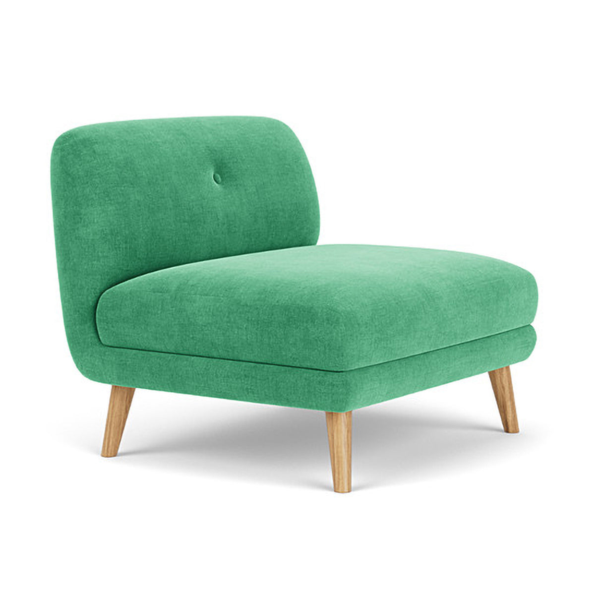 Alfred Fabric Modular Sectional Sofa (Armless) - Modern Living Room Furniture for Small Spaces & Apartments
