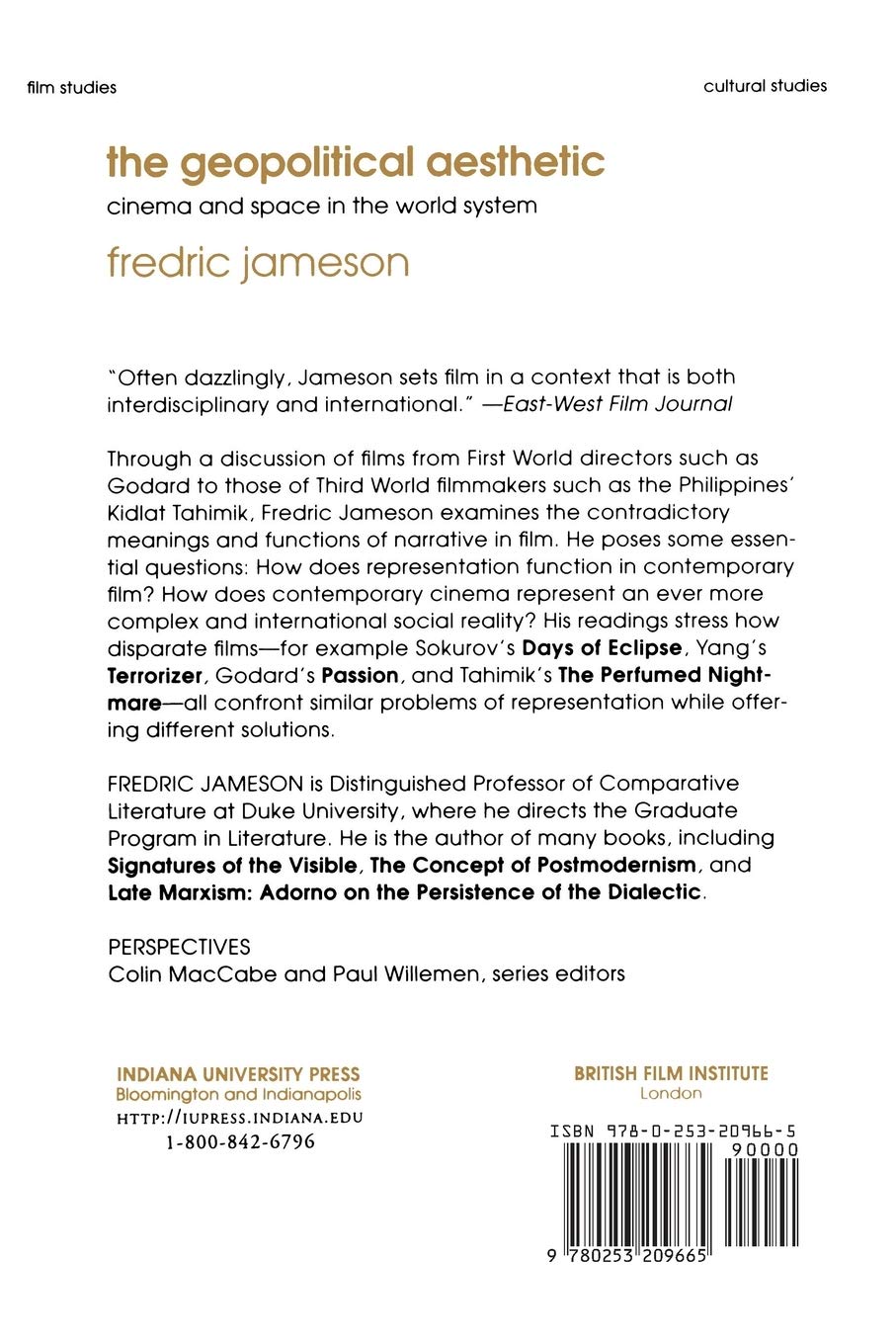 Geopolitical Aesthetic Cinema - World System Perspectives for Film Studies