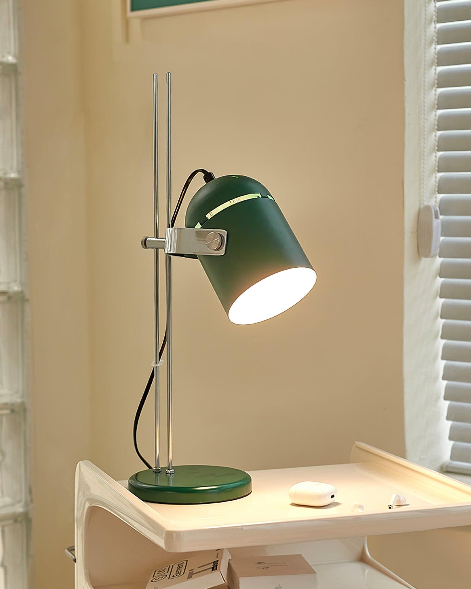 Adjustable Liftable Desk Lamp with Flexible Gooseneck - Perfect for Reading, Studying, and Office Work