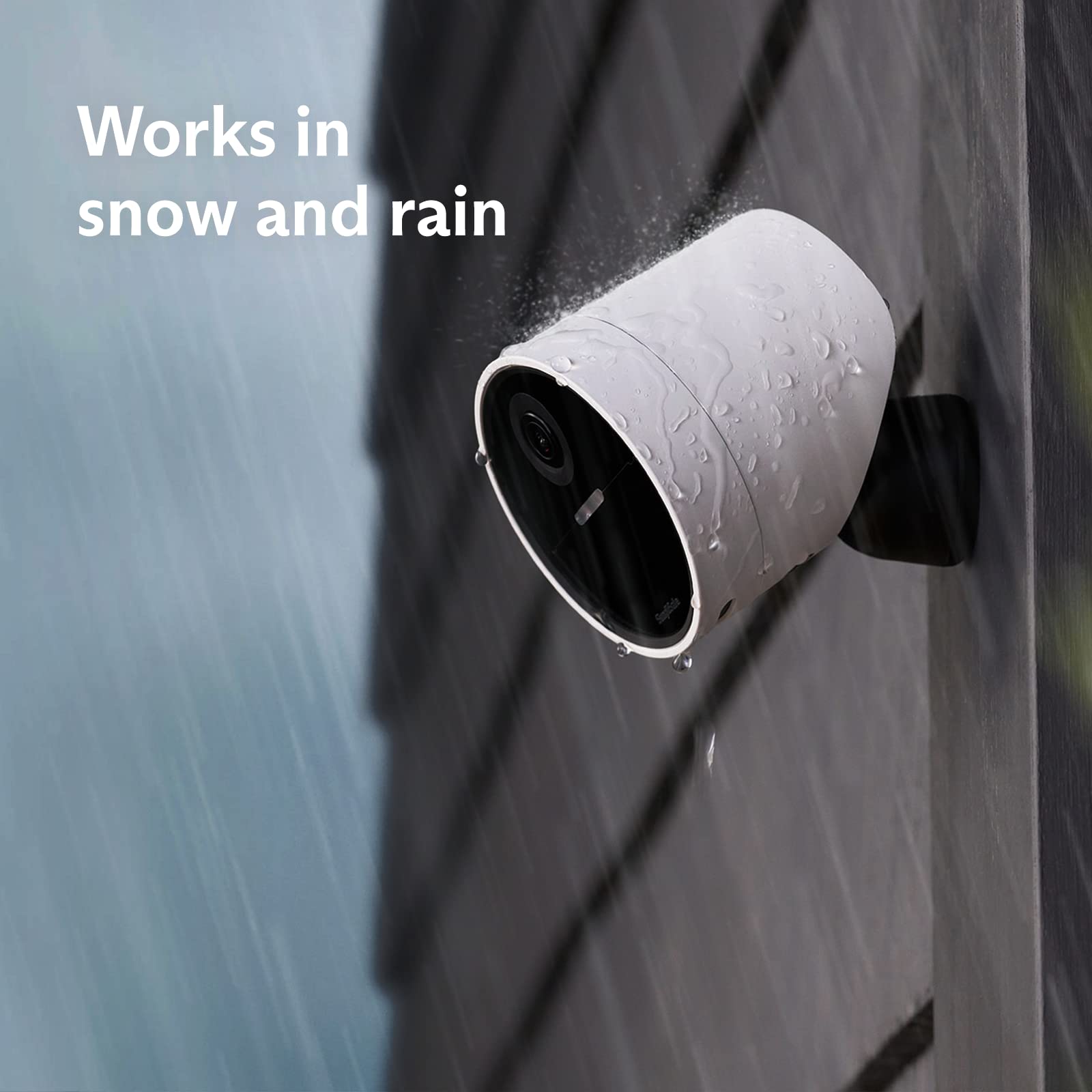 SimpliSafe Wireless Outdoor Security Camera - 1080p HD Video, Motion Detection, Weatherproof for Home Security | Perfect for Monitoring Driveways, Backyards & Front Porches