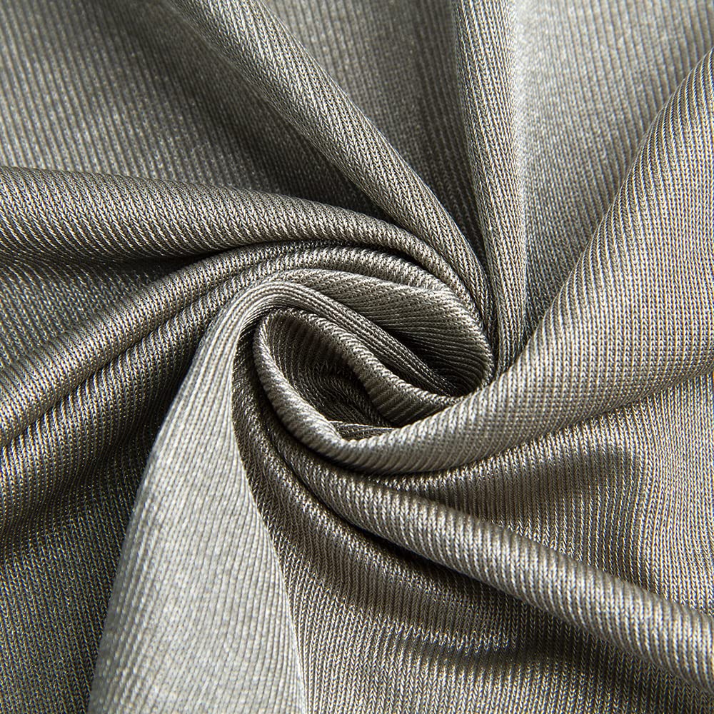 100% Pure Silver Fiber Knitting Fabric - Conductive EMF/RFID/EMI/RF Anti-Radiation Material (1M x 1.5M) for Maternity Wear, DIY Clothing & EMF Protection Projects - Ideal for Pregnancy, Radiation Shielding & Smart Fabric Crafts