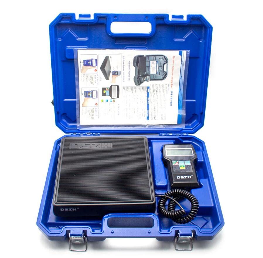 Precision Digital Refrigerant Charging Scale with LCD Display - RCS-7040 Electronic Weight Calibration Tool for HVAC Technicians (Ideal for AC Repair, Refrigerant Recharging & Maintenance)