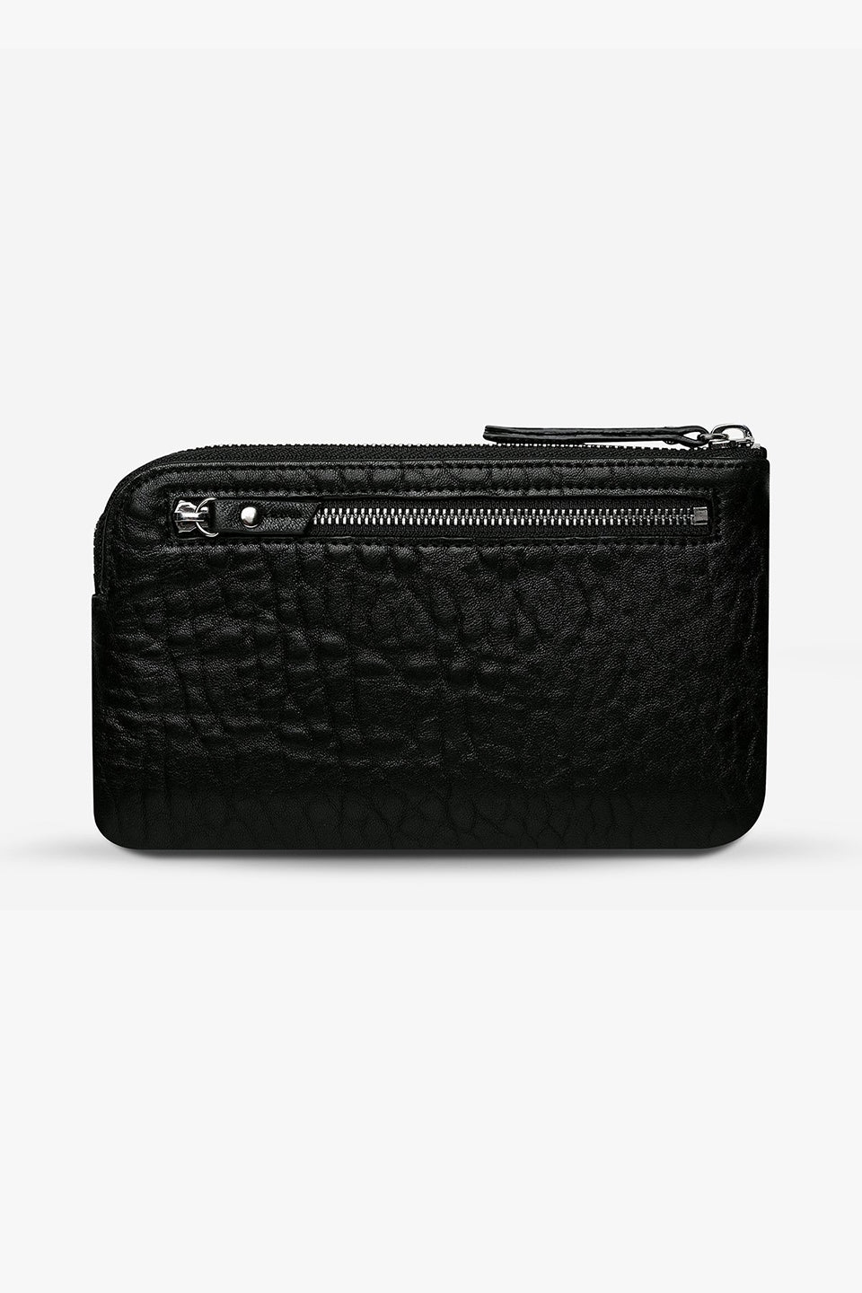 Smoke and Mirrors Black Bubble Wallet - RFID Blocking Slim Leather Wallet for Men - Perfect for Travel, Business & Everyday Use