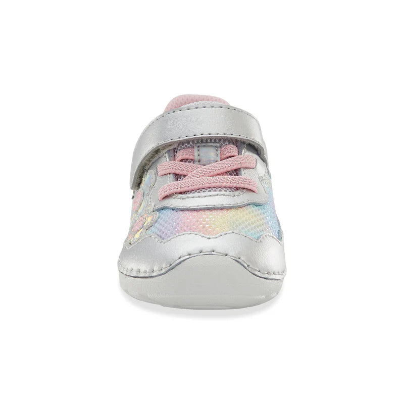 Stride Rite Rainbow Rosa Soft Motion Baby Sneakers - Lightweight Walking Shoes for Toddlers & Infants - Perfect for First Steps, Playtime & Outdoor Adventures