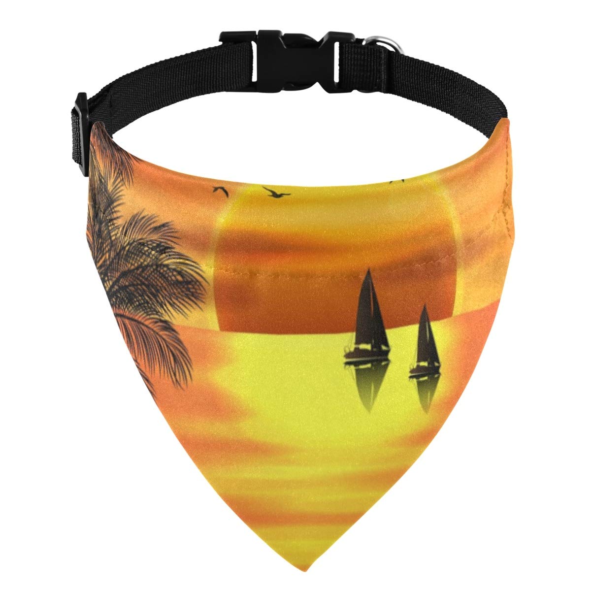 Adjustable Dog Bandana Collar with Buckle - Breathable Triangle Pet Scarf & Detachable Puppy Kerchief - Perfect for Outdoor Adventures, Beach Trips, and Daily Walks