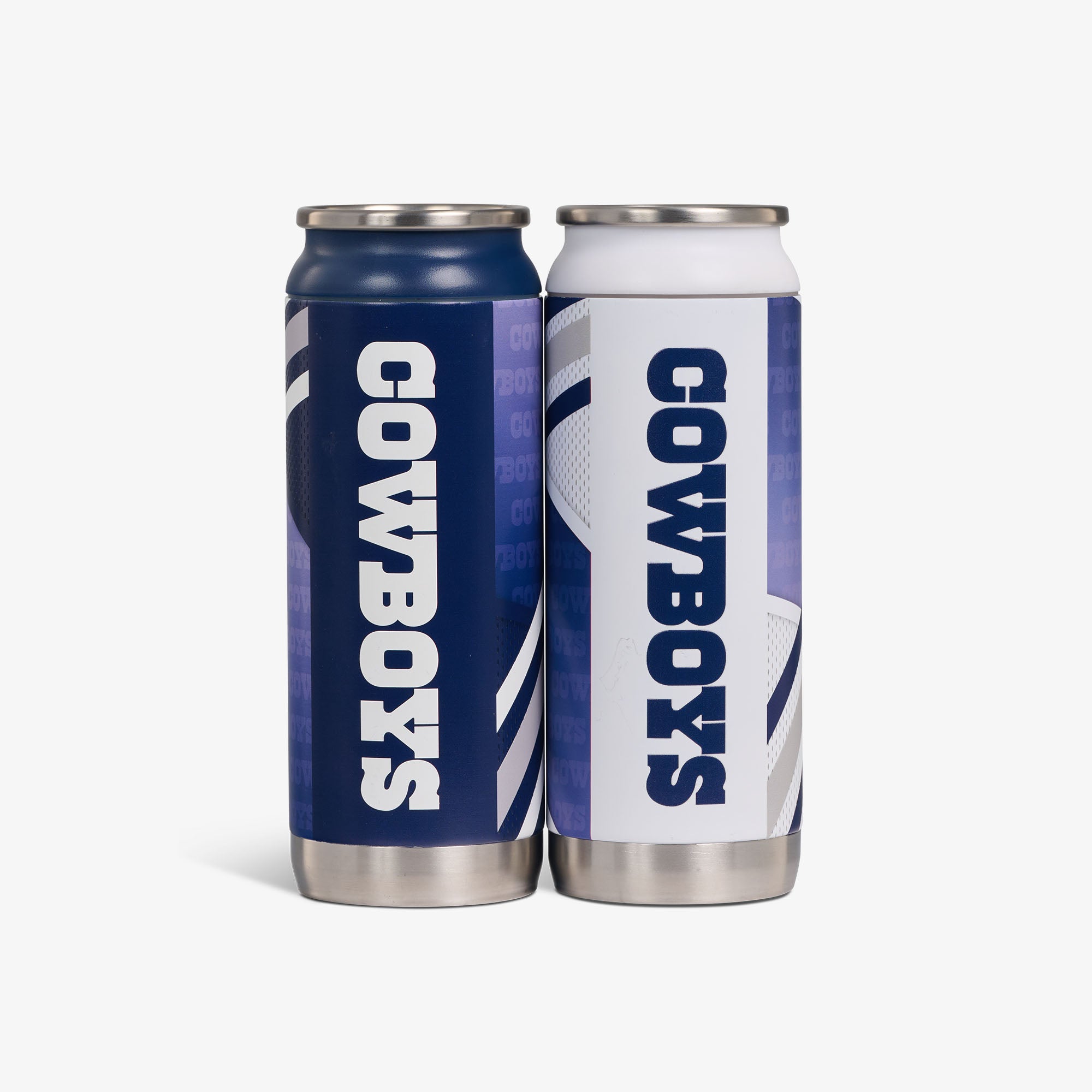 Dallas Cowboys Official NFL 16oz Beer Can 2-Pack - Home & Away Game Day Essentials for Tailgating & Parties