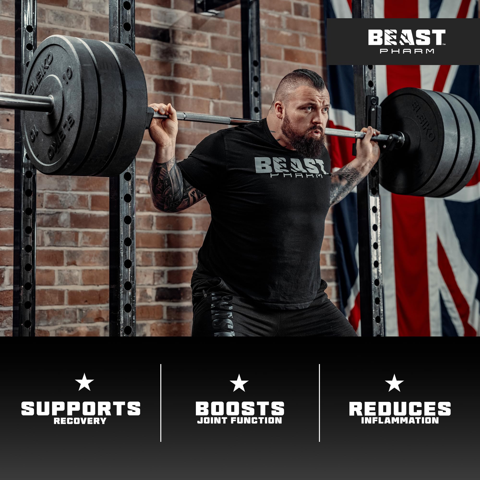 Beast Pharm Big Joint Supplement - 120 Capsules for Joint Pain Relief & Mobility Support - Ideal for Athletes & Active Lifestyles