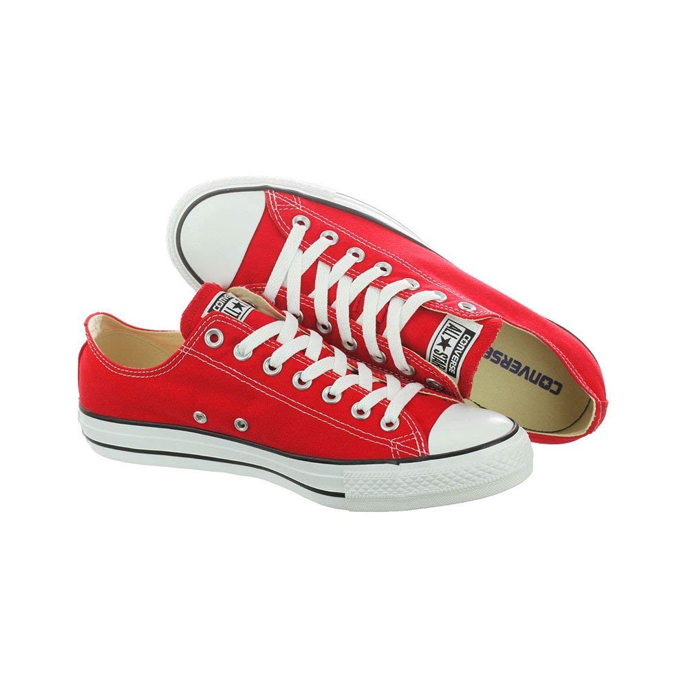 Converse Chuck Taylor All Star Low Top Sneakers in Red - Classic Casual Shoes for Men & Women - Perfect for Everyday Wear, Street Style, and Light Activities