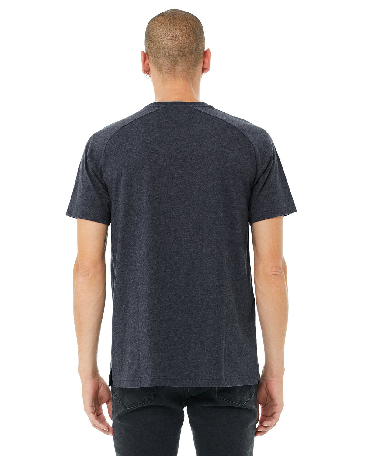 Bella + Canvas 3201 Heather CVC Raglan T-Shirt for Men | Soft Comfortable Crew Neck Short Sleeve Tee | Perfect for Casual Wear, Gym, and Everyday Outfits