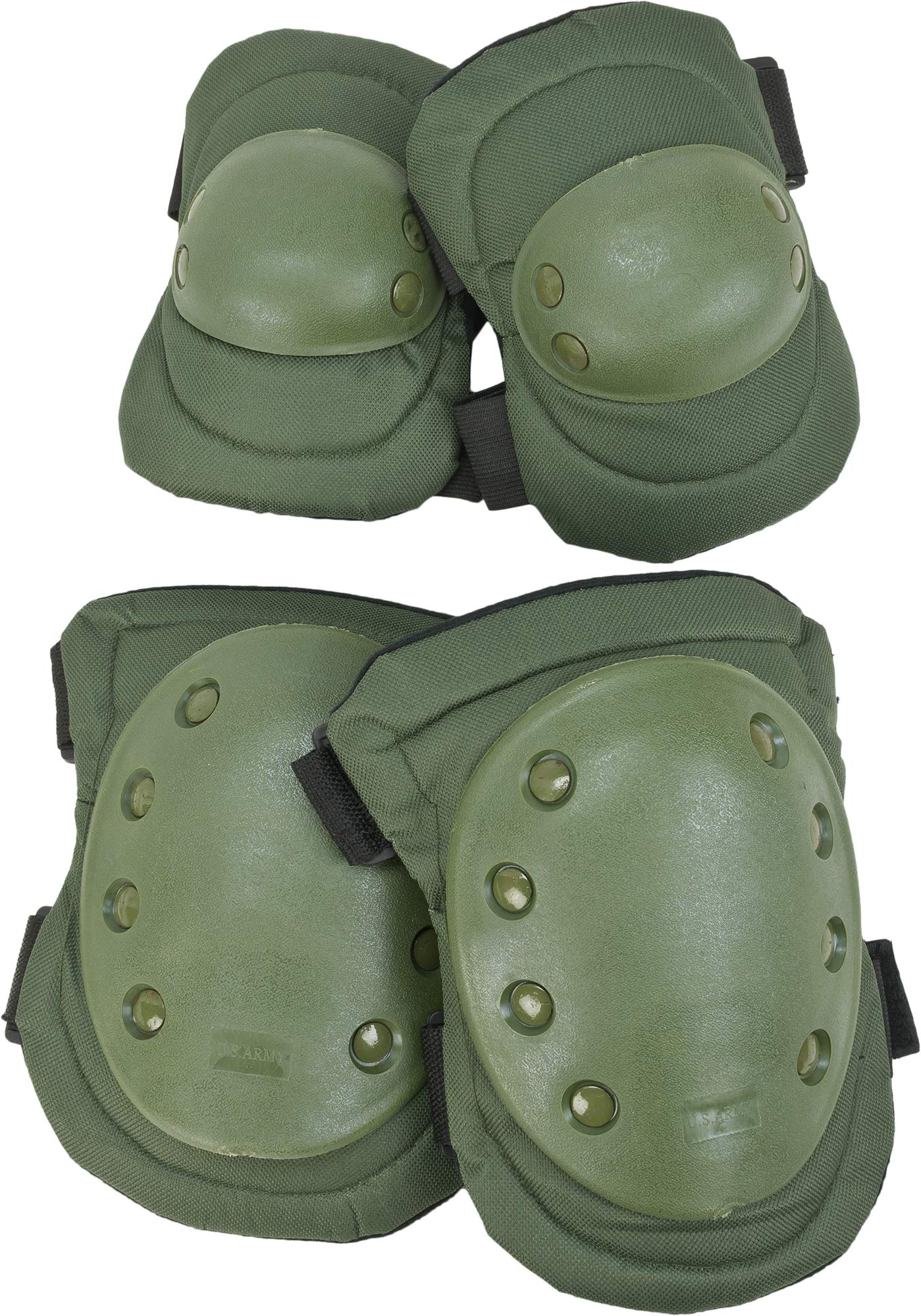 Evike Airsoft Avengers Tactical Knee and Elbow Pads Set - Lightweight Protective Gear for Airsoft, Paintball, Outdoor Sports & Military Training