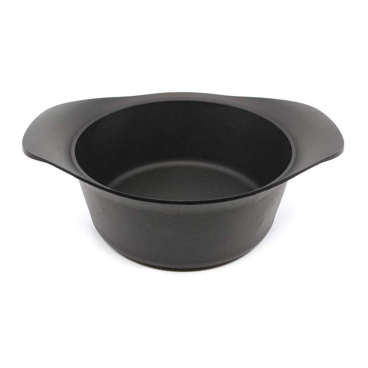 Sori Yanagi Nambu Ironware Deep Iron Pot - Japanese Made Cast Iron Cookware with Lid & Handle, Induction Compatible - Perfect for Soups, Stews & Slow Cooking