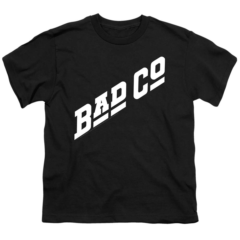 Bad Company Bad Co Logo Unisex Youth T-Shirt for Boys & Girls | Cool Graphic Tee for Kids & Teens | School, Casual Wear & Rock Concerts
