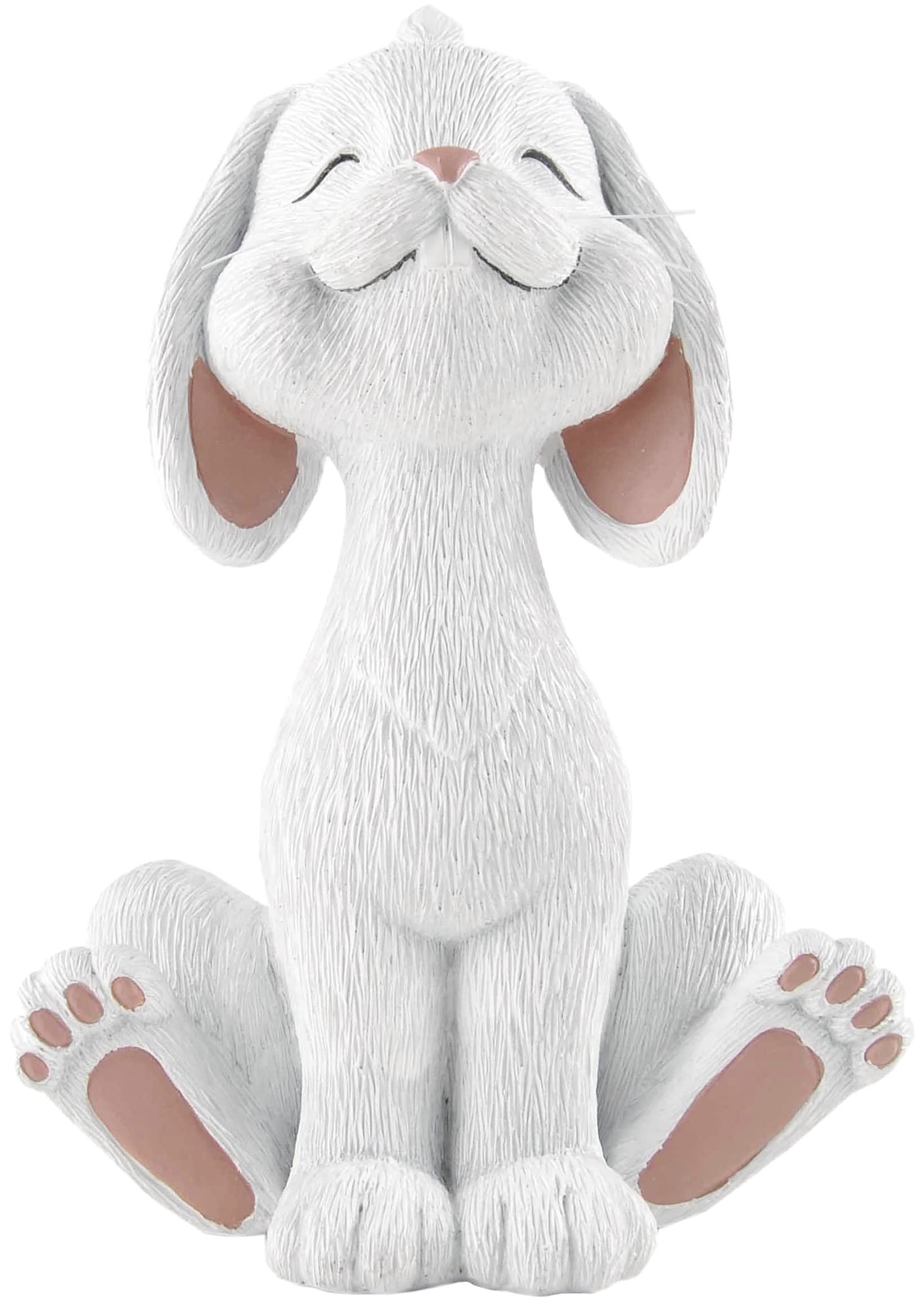 Adorable White Bunny Rabbit Figurine - Cute Collectible Decor for Easter, Spring & Home - Perfect Gift for Bunny Lovers, Easter Basket Stuffers & Nursery Decor