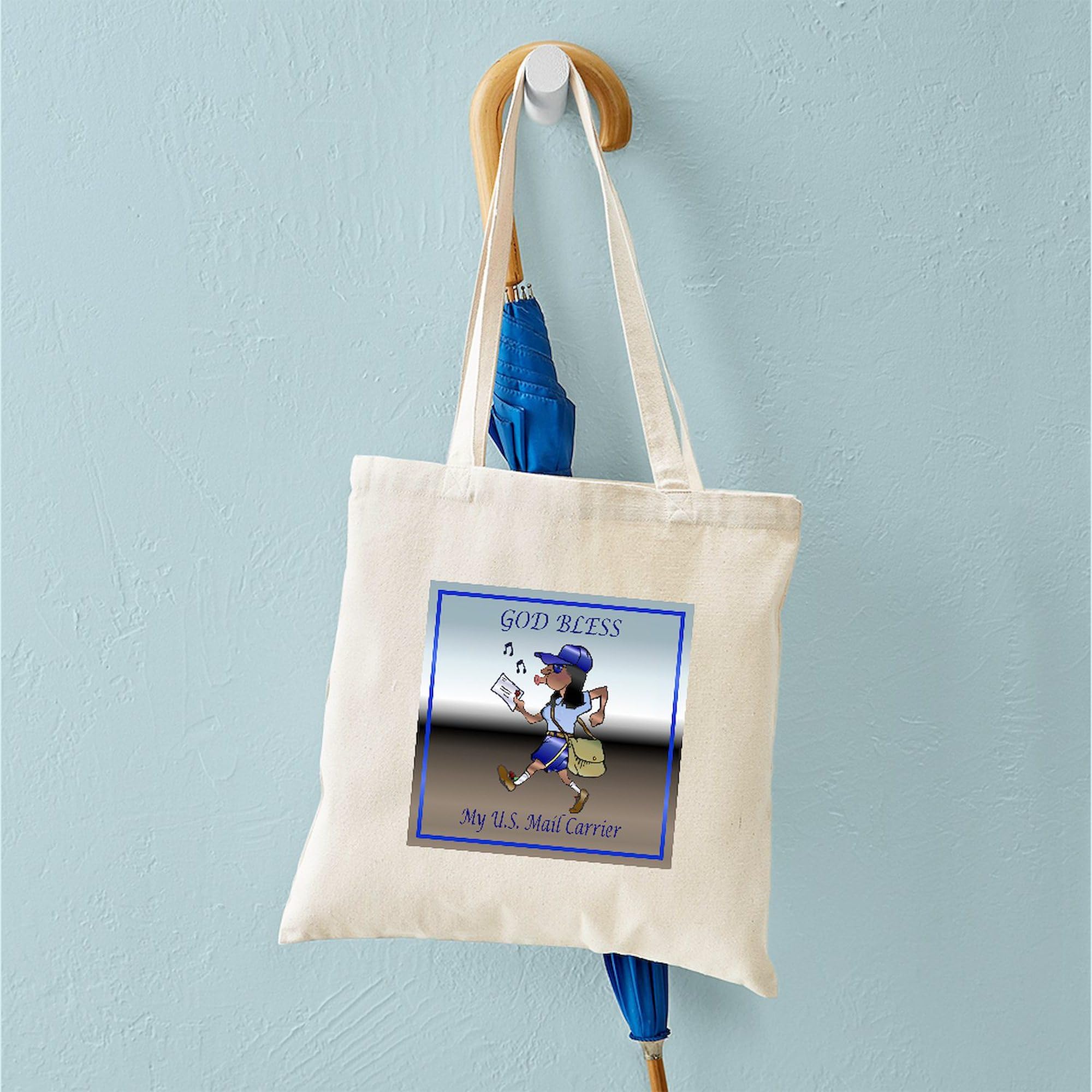 Mail Carrier Tote Bag - Natural Canvas Reusable Shopping Bag for Postal Workers, Groceries & Everyday Use | Durable Eco-Friendly Tote for Work, Errands & Travel