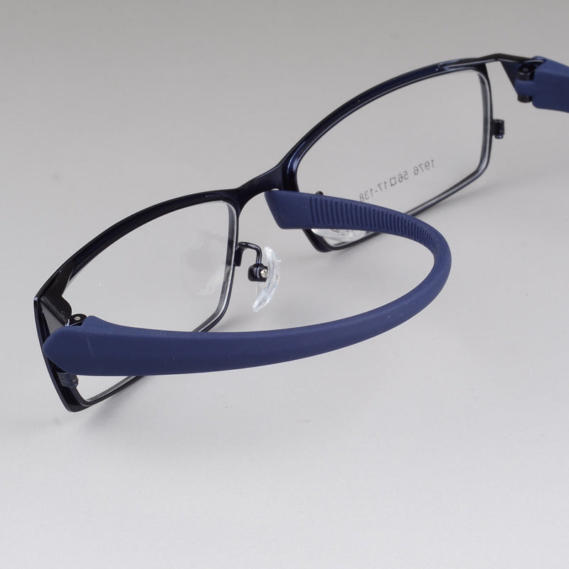 Bclear Men's Rectangular Full Alloy Frame Eyeglasses - Lightweight Durable Metal Glasses for Reading, Driving & Daily Use