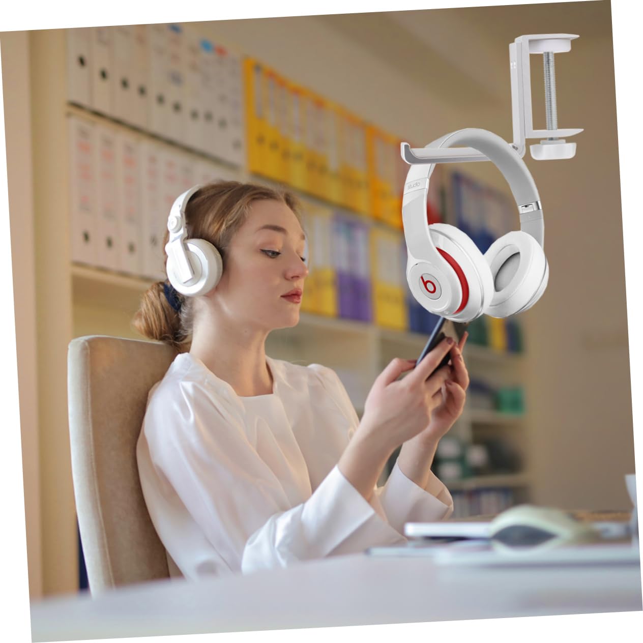 Premium Metal Headphone Stand & Hanger - HEMOTON Desk Hook for Headset, Earphone Display & Organization - Perfect for Gaming, Office & Home Workspace Setup