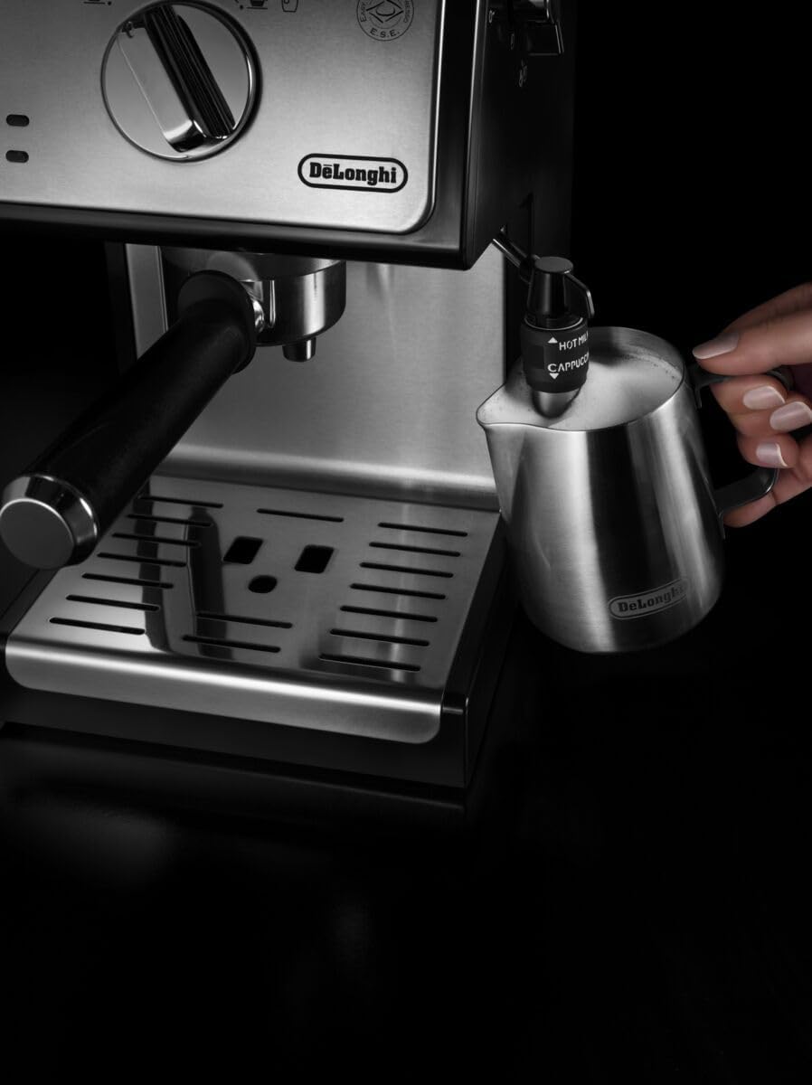 De'Longhi ECP35.31 Traditional Barista Pump Espresso Machine - Professional Coffee & Cappuccino Maker for Home Use, Black | Perfect for Espresso Lovers & Entertaining Guests